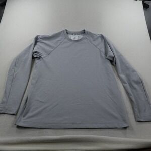 Reigning Champ Long Sleeve Shirt Mens XL Gray Lightweight Performance Gym